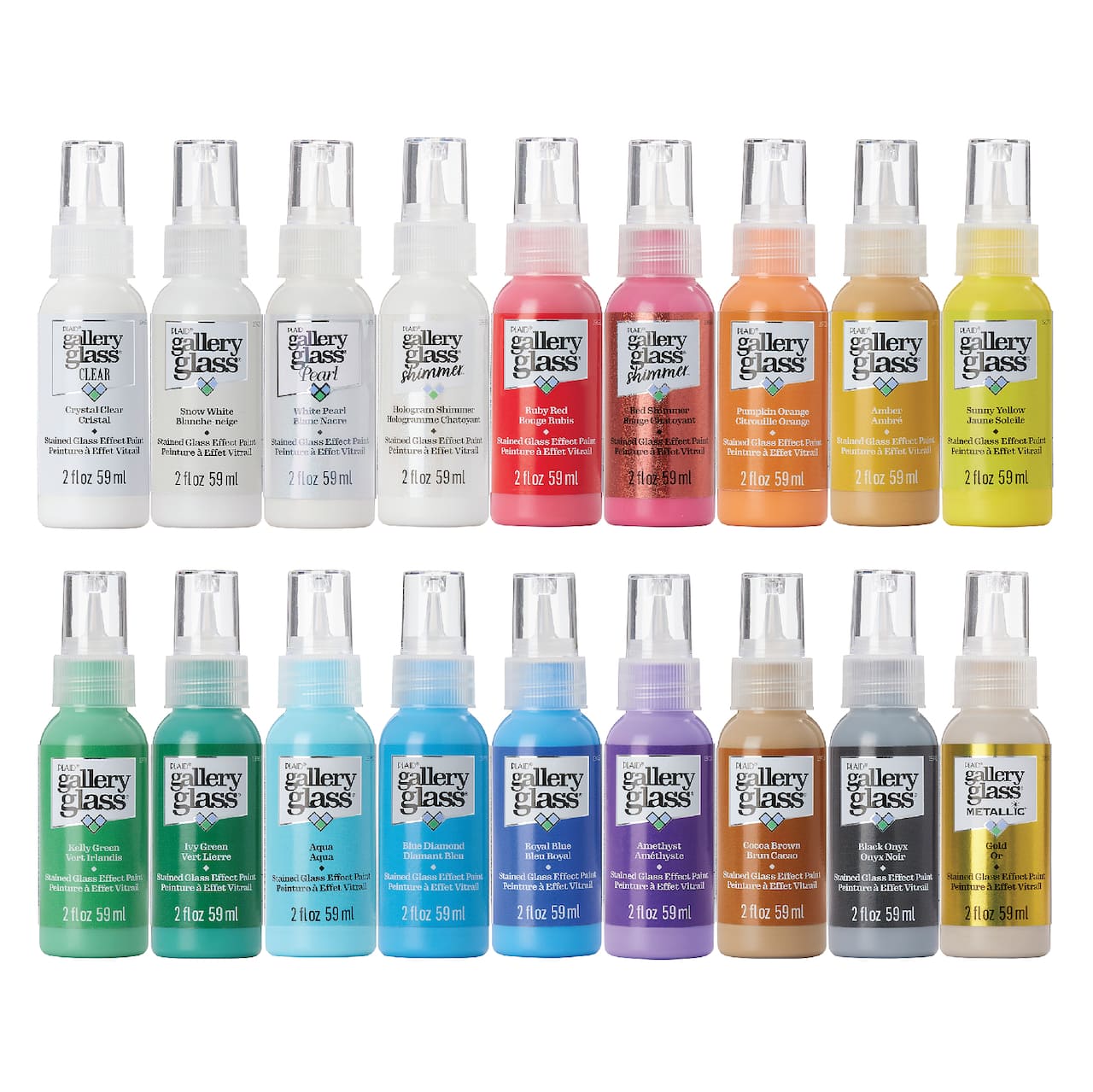 Plaid® Gallery Glass® 18 Color Stained Glass Painting Kit